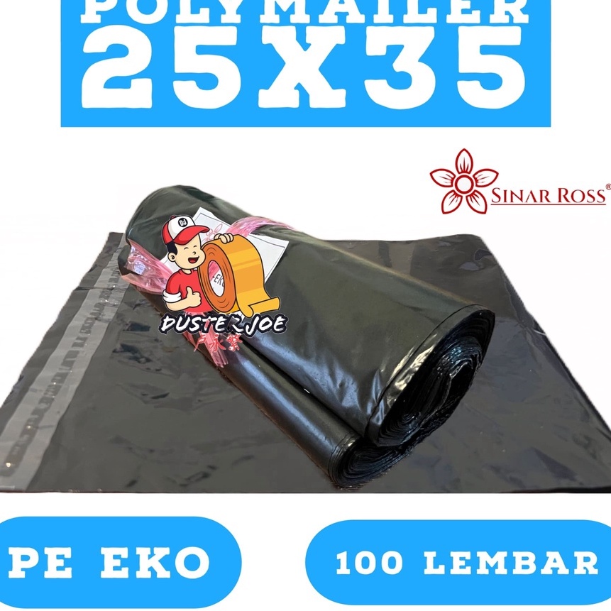 

KF7 Plastik Polymailer 25x35 Sinar Ross EKO HITAM PE PER 1 IKAT