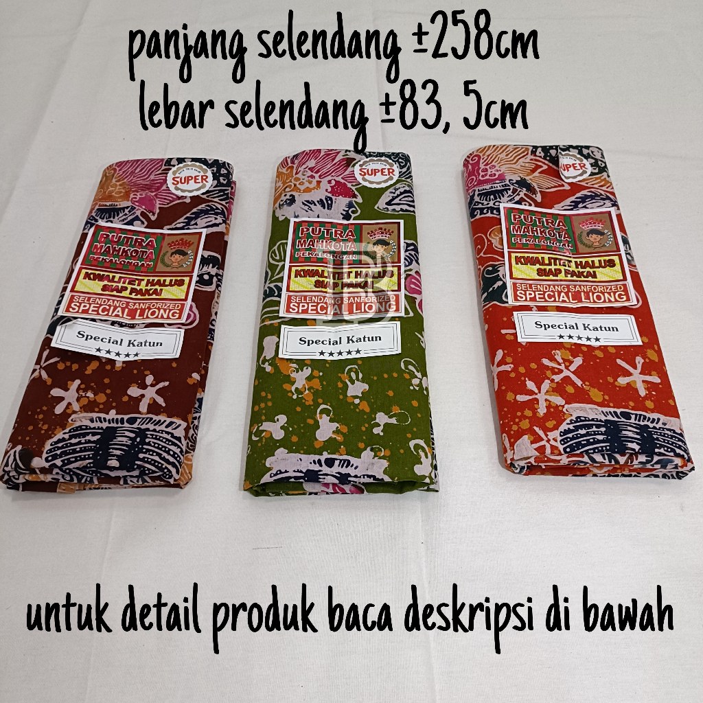 Selendang Gendong Bayi Putra Mahkota Teraso BATIK CAP 100% KATUN SANFORIZED ASLI MOTIF NAGA LIONG