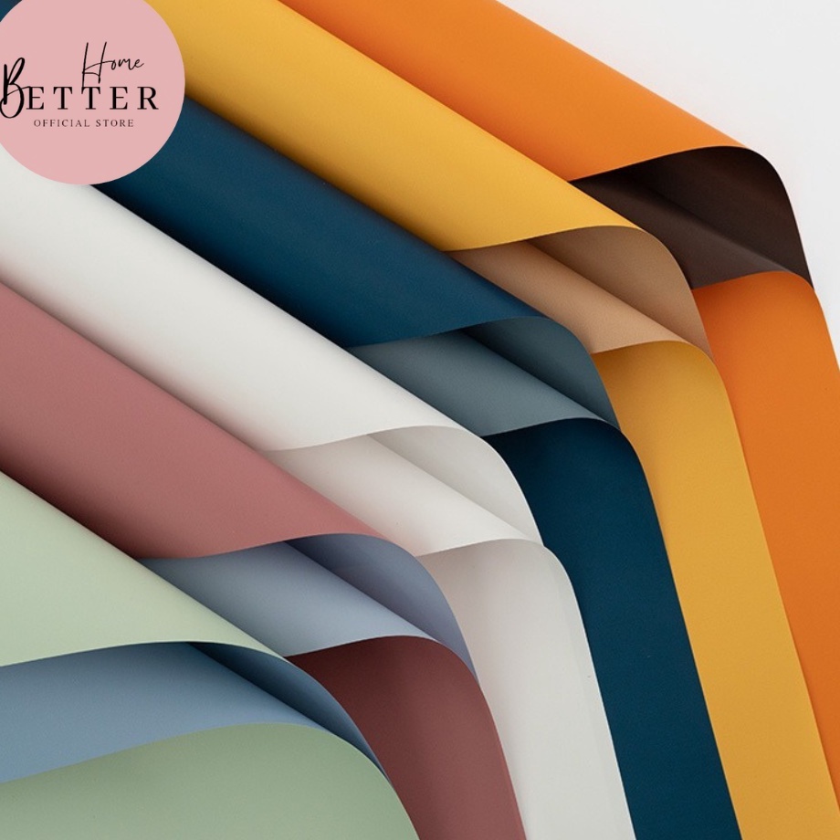 

Stock Ready BetterHome 2 LEMBAR Flower Wrapping Waterproof Bi Color Kertas Buket Bunga UK 55x55cm EMYAA BIG