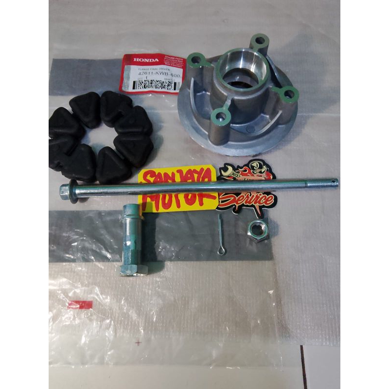 NAP GIR BELAKANG+BOS NAP TENGAH+AS RODA+KARET NAP GIR REVO ABSOLUT BLADE REVO FIT ASLI KWB BERKUALIT