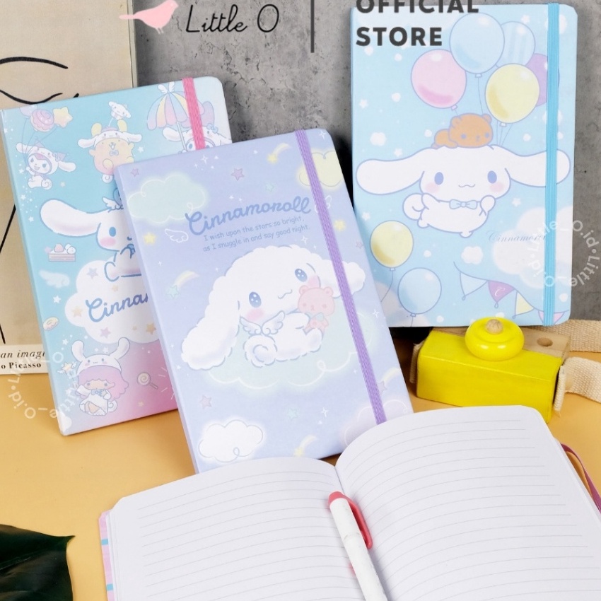 

HJ6 Notebook A5 Cinnamorol Mymelody Buku Catatan Buku Tulis Diary Jurnal Agenda Hard Cover