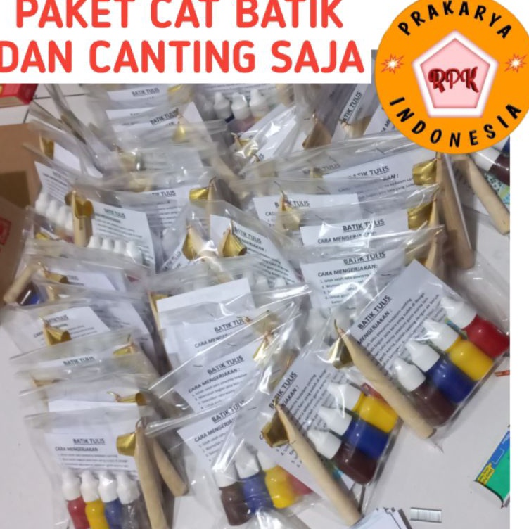 

Langsung Order paket cat Lukis batik dan canting saja