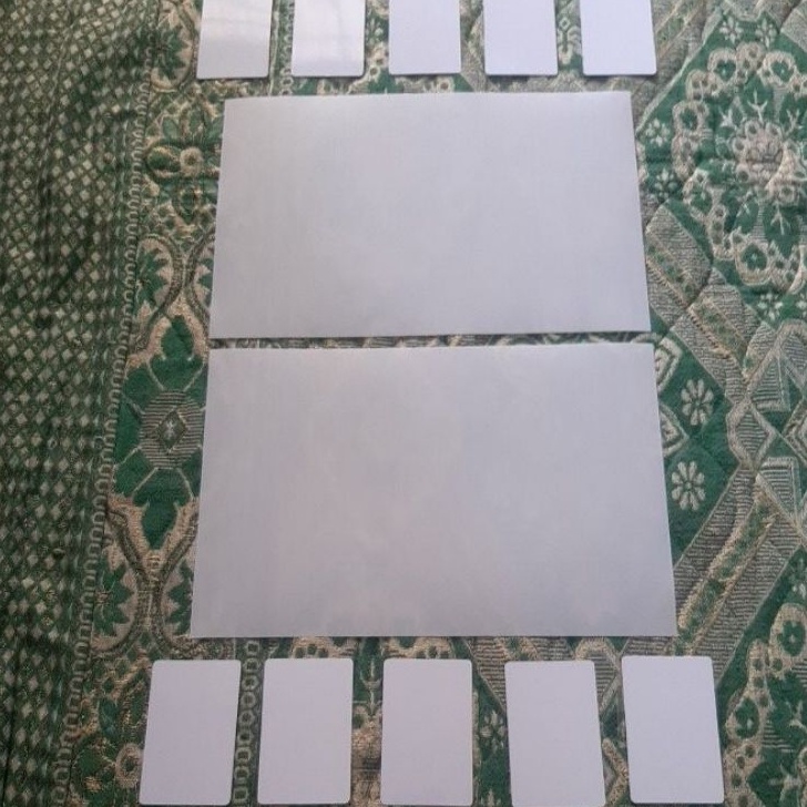 

FG2 2 SET 2 KES OVERLAY untuk DIPRINT dan 1 PCS KES TEBAL PVC Kes PVC Solusi untuk Bahan Id Card 2x3mm sudah dipotongplong Paling dicari Jawa Sumatera Kalimantan Sulawesi