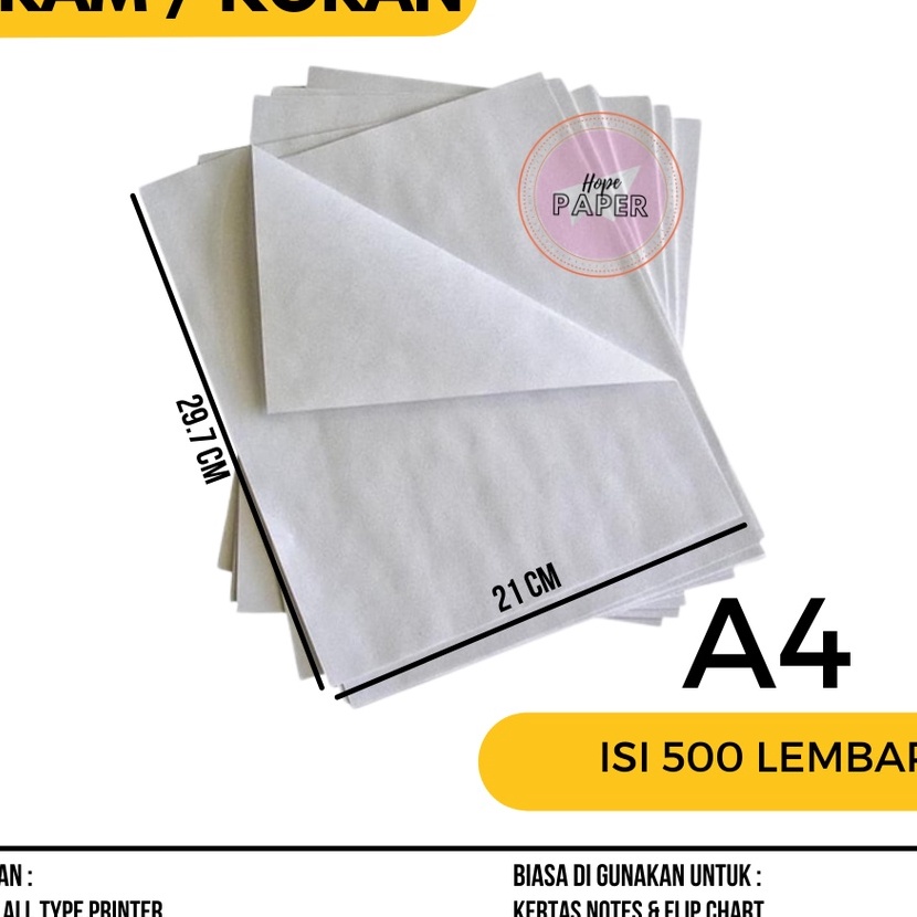 

Bonus Kes Buram A4 1 Rim isi lembar Kes Buram A4