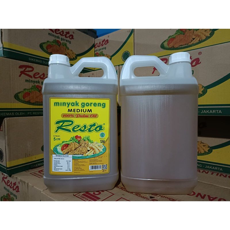 

Minyak Resto Jerigen 5 L ( 1 pcs ) Minyak Jerigen / MINYAK GORENG
