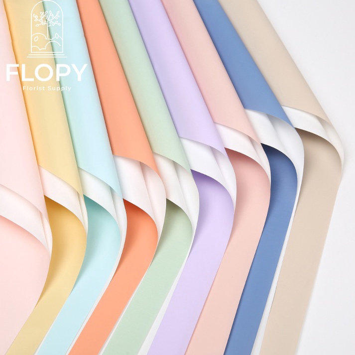 

Buruan Pesan 5 Lembar Cellophane Bicolor Putih Pastel Wrapping Paper Buket Bunga Tissue Bunga FWSA