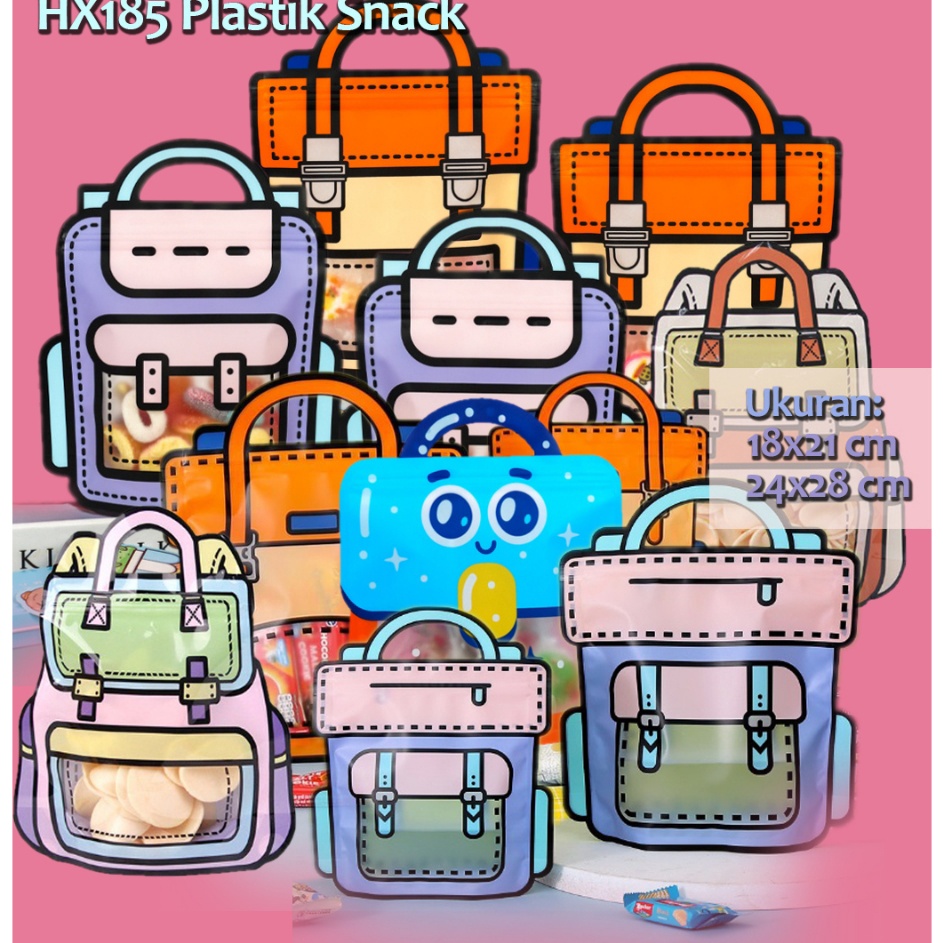 

SPESIAL BULAN INI HX185 1 pcs Plastik Snack Hadiah Ziplock Birthday Packaging Goodie Bag