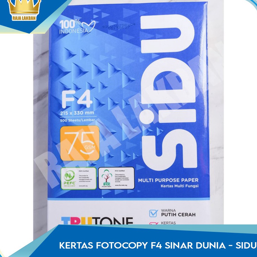 

KI3 Kes Fotocopy Kes HVS F4 75 gsm Sinar Dunia