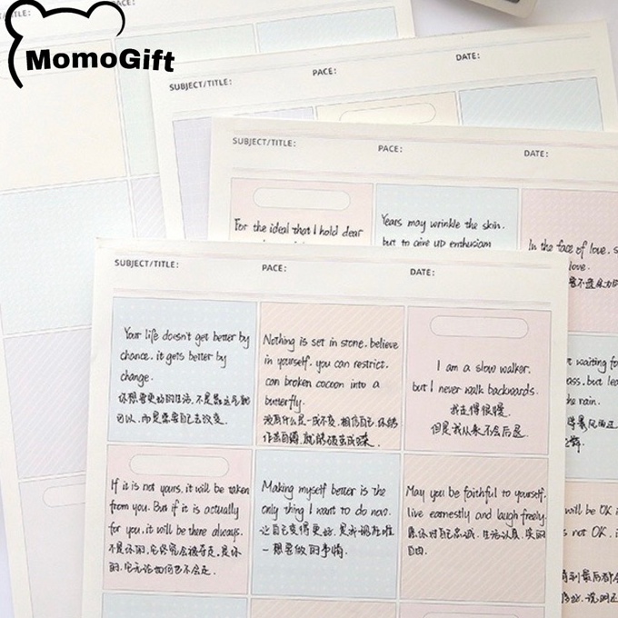 

KF7 Buku Kes Note Memo Pad Book Aesthetic Warna Pastel TLD57