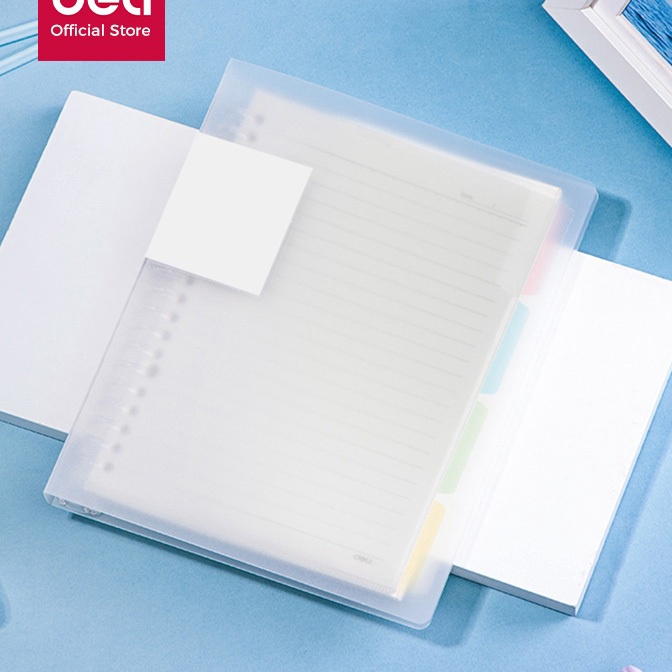 

KP8 Deli Loose Leaf Buku Catatan Binder Clip Notebook 6 Lembar QHX56