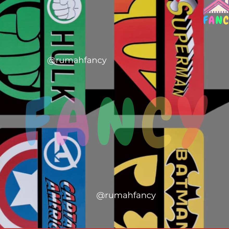 

KP8 1 Set isi 2 Pcs Book End Stand Motif Heroes Sandaran Penyangga Buku Pembatas Buku Hero Avengers 77727