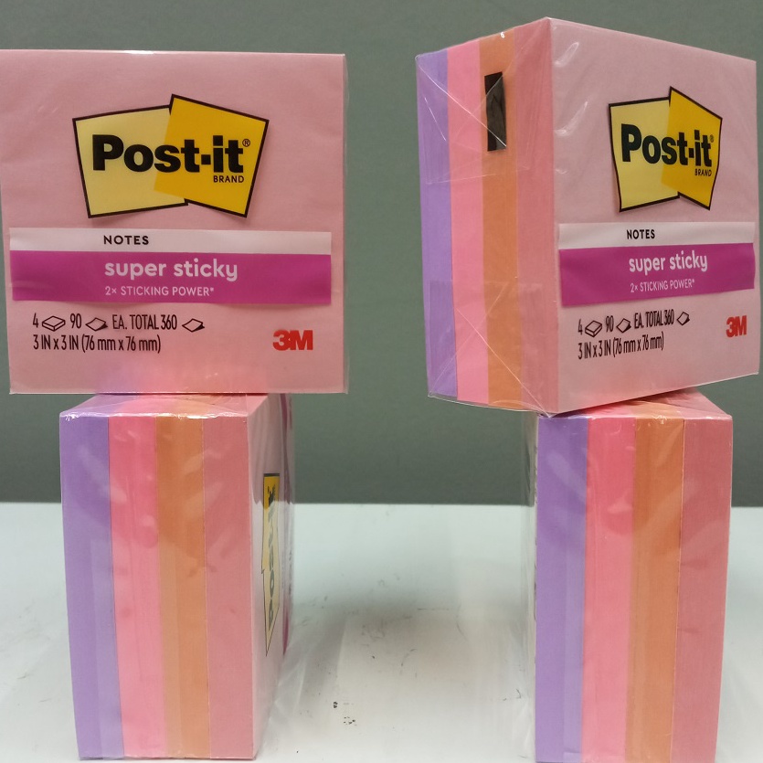 

FG2 3M Post It Sticky Notes 6544SSFLA Flamingo 3 inch x 3 inch