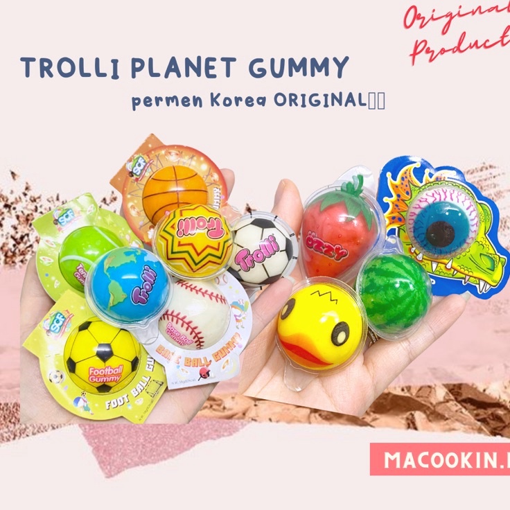 

MURAH MERIAH All Buy 1 Get 1 Trolli Planet Gummy Gummi Permen Korea 1 buah Jelly isi selai NONHALAL
