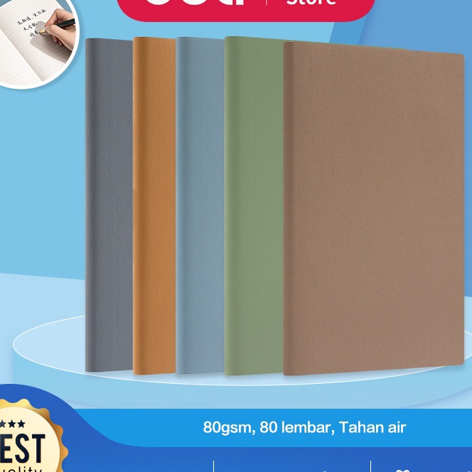 

KI3 Deli Notebook Buku Catatan Ukuran 25K 8 Lembar Kes 8g Cover Wateroof 22263