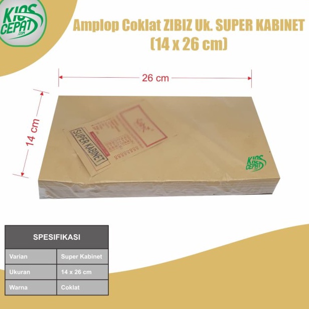 

Top Amplop Coklat Ukuran Kabinet 1Pack Isi 1pcs