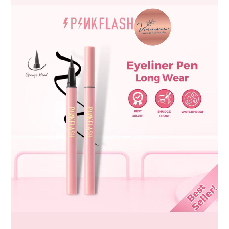 Pinkflash Eyeliner-sharp eyeliner waterproof tahan lama readystock dan ori