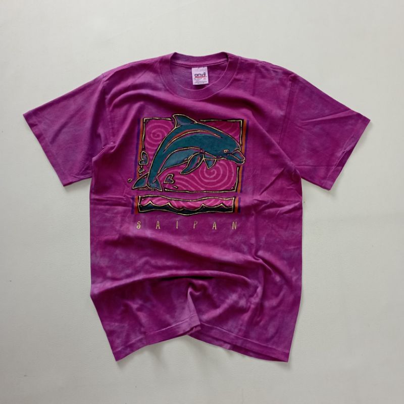 kaos tie dye anvil dolpin