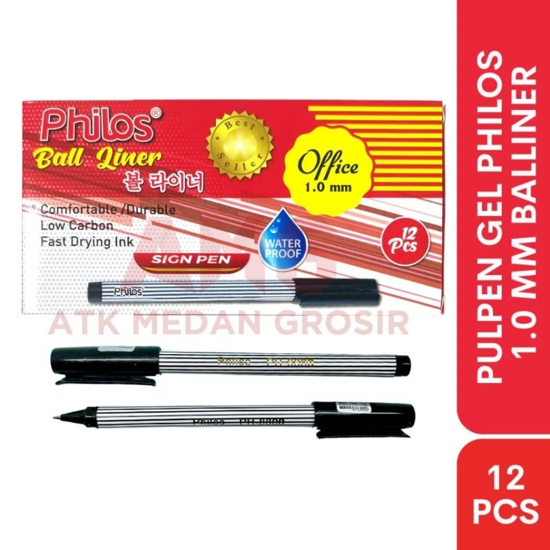 

PULPEN PHILOS BALLINER 1 MM // PULPEN TANDA TANGAN // PENA PEJABAT