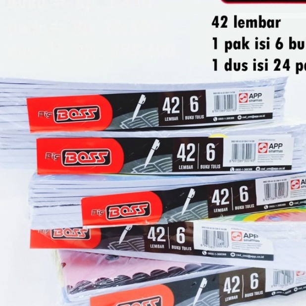 

KP8 1 pack 6pcs BUKU TULIS BOSS 42 LEMBAR BUKU BOS