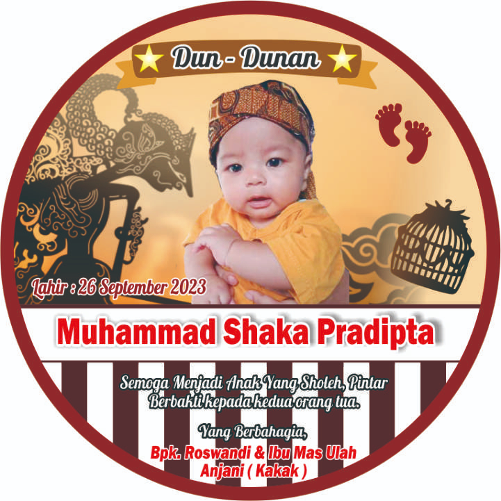 

TERMURAH .STIKER BAYI/STICKER NAMA ANAK/COSTOM STIKER DUNDUNAN ANAK PEREMPUAN / STIKER TEDAK SITEN ANAK LAKI LAKI