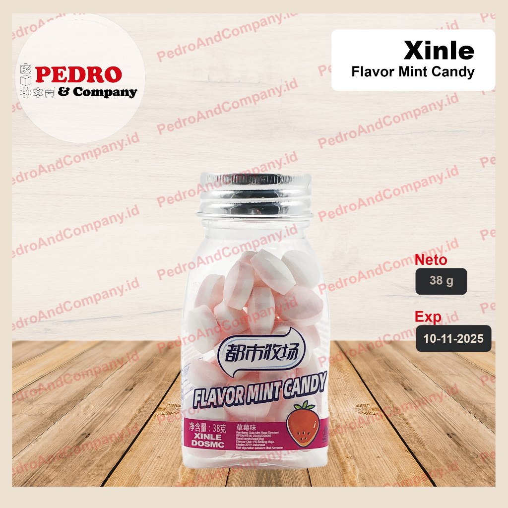 

XinLe Kembang gula permen rasa mint stoberi 38 gram - candy sweet strawberry