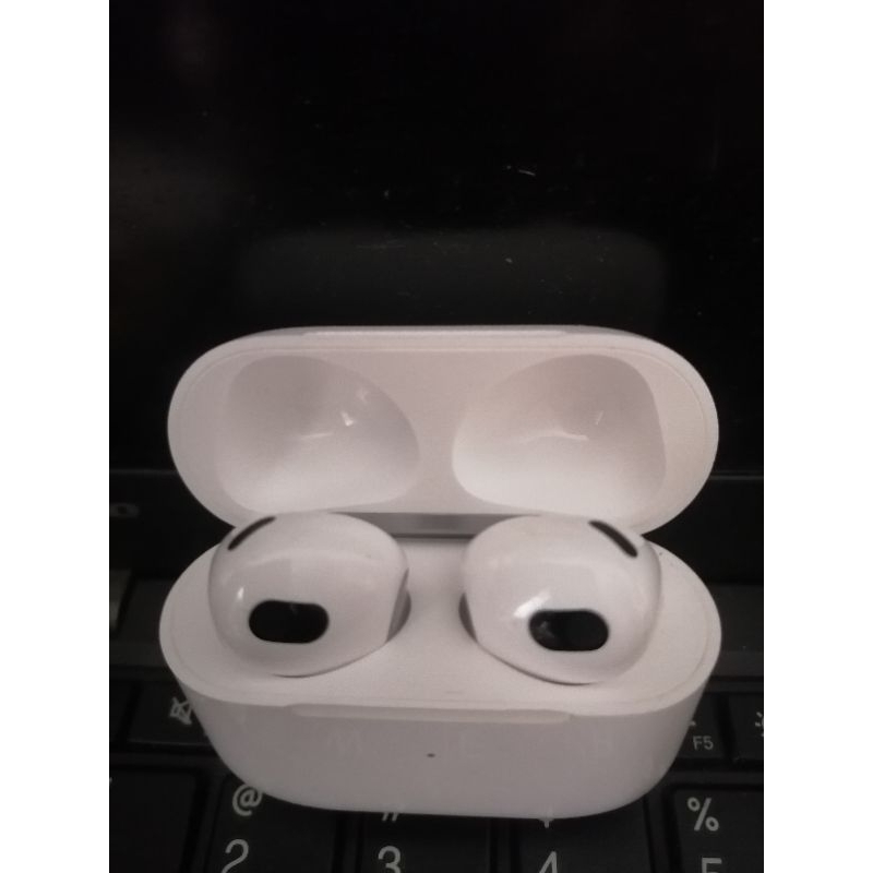 second Airpods gen 3 putih fullset original minus L off