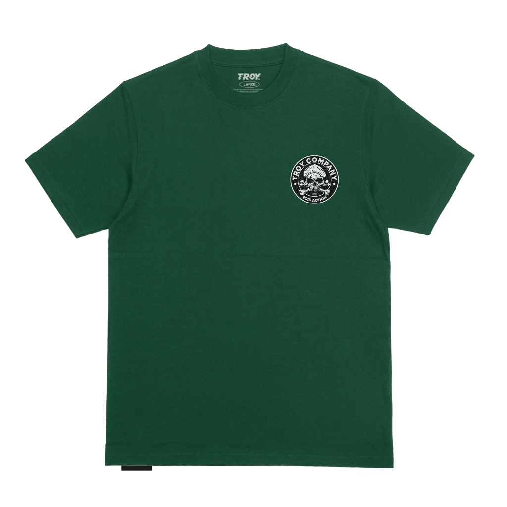 Troy Company Tshirt Forest Green Bois Action - Kaos Lengan Pendek Kaos Hijau MTD 2786