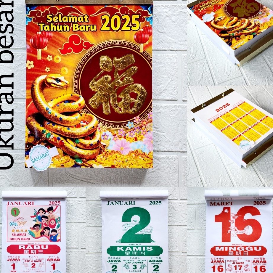 

MURAH MERIAH KALENDER HARIAN SOBEK BESAR CINA TAHUN 225 TERBARU