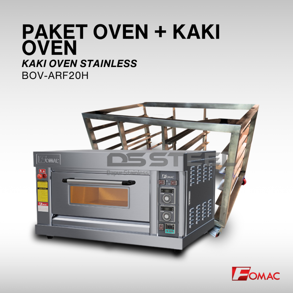 Paket Bundling Oven FOMAC BOV-ARF20H + Kaki Oven Stainless Steel / Bundling Oven FOMAC + Meja Oven