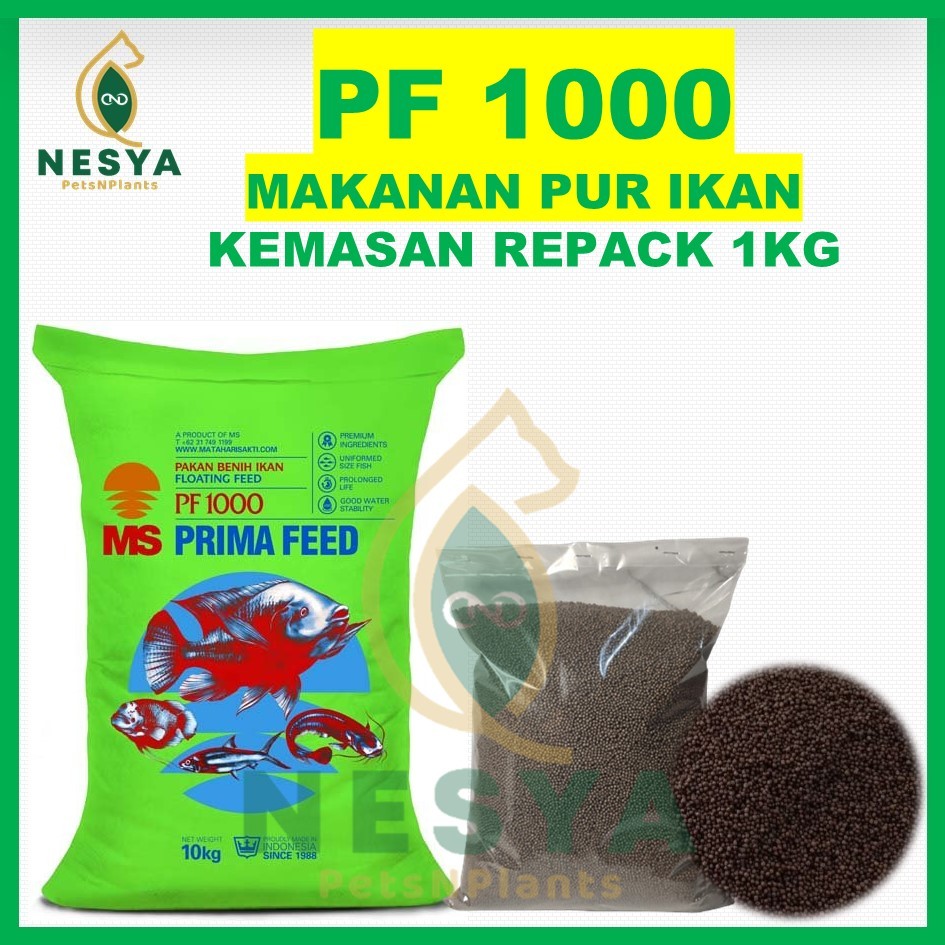 PF 1000 Pelet Benih Ikan Repack 1KG