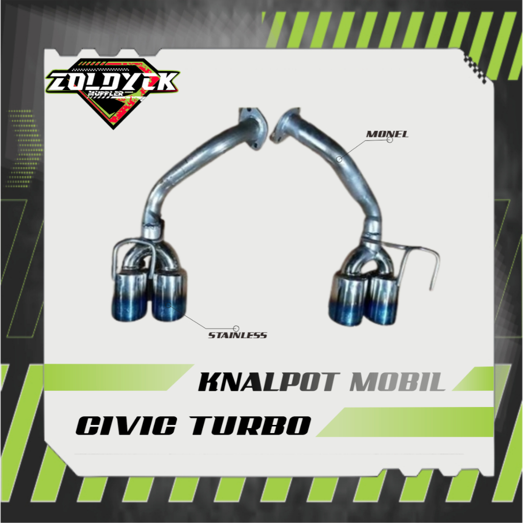 KNALPOT RACING CIVIC TURBO - CIVIC TURBO R