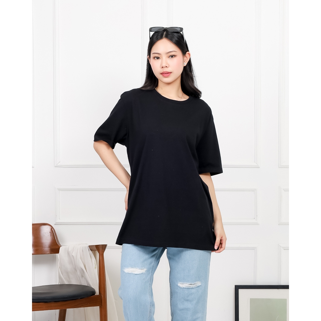 KAOS POLOS OVERSIZED WANITA KOREAN LOOK