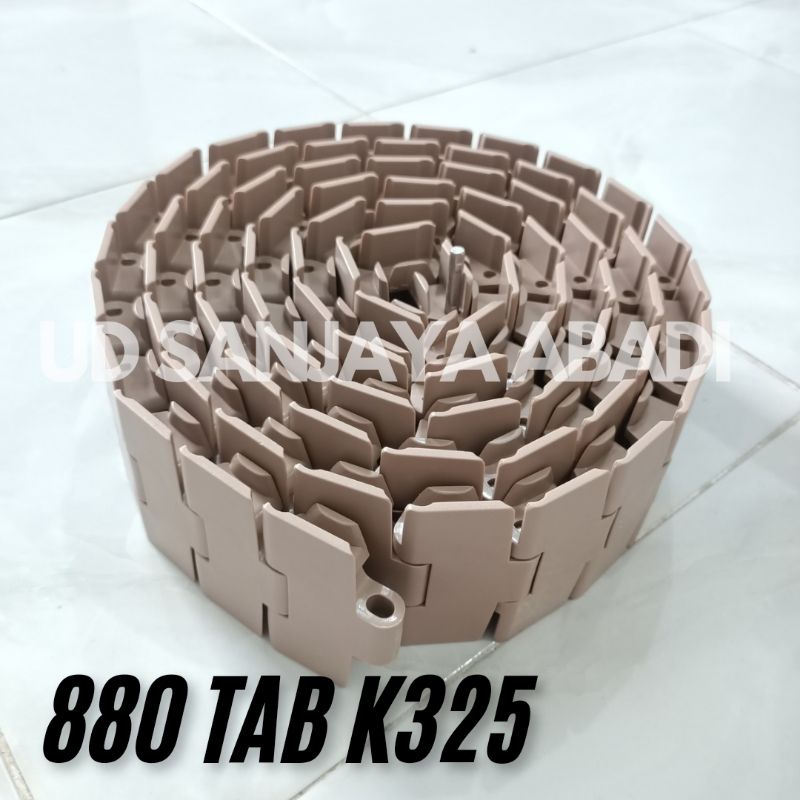 TABLE TOP CHAIN PLASTIC 880 TAB K325 Curve, Brown
