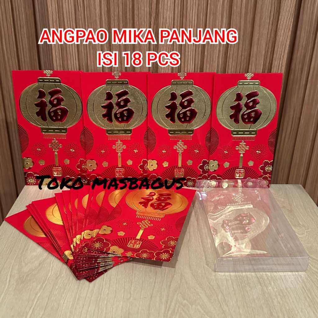 

Angpao Imlek Isi 18 lembar Box Mika - Ampao Imlek Shio Ular 2025
