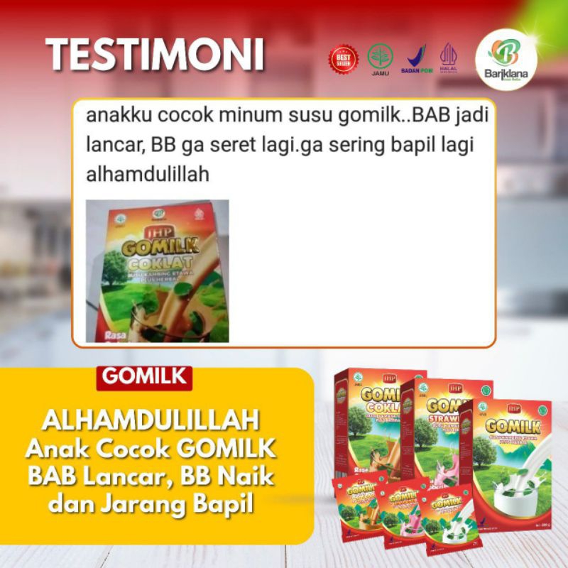 

[GOMILK 1KG 40SACHET]Menambah Nafsu Makan Memperkuat Tulang Dan Sendi