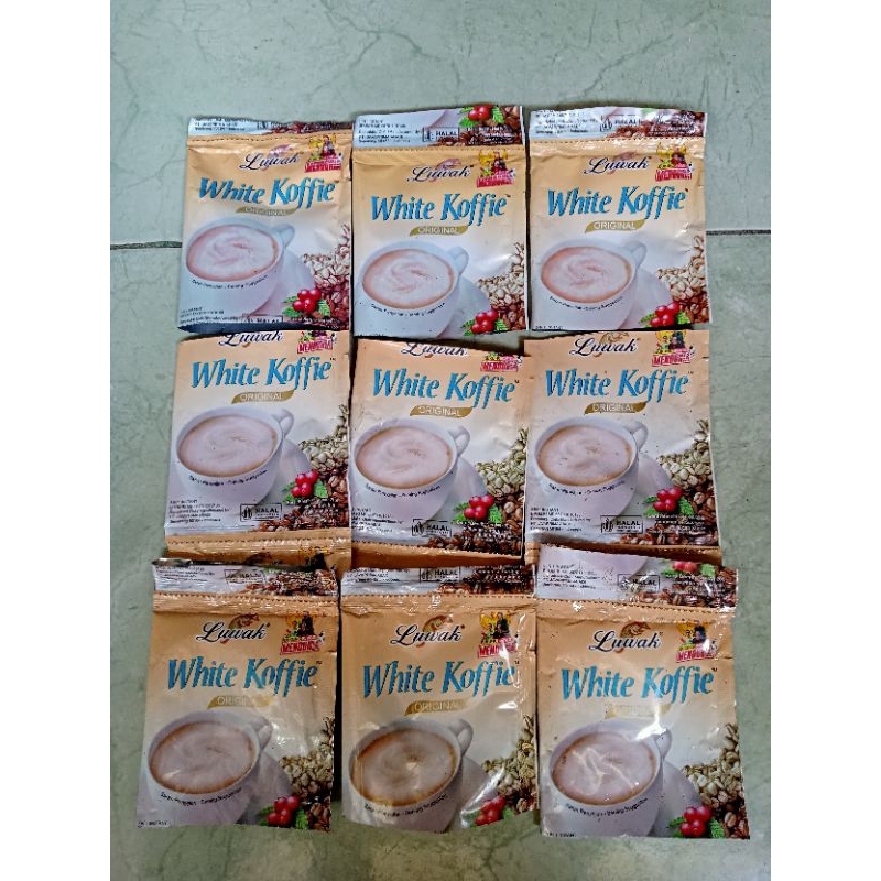 

Bungkus bekas kosong Kopi Luwak White Coffe 50 PCS untuk kerajinan tangan / sekolah