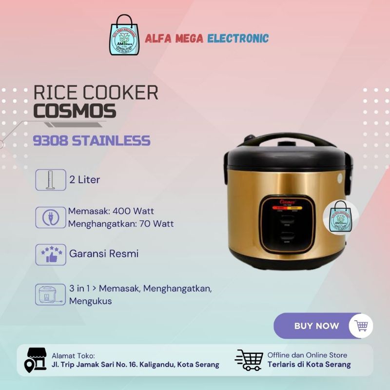 Magic Com Cosmos 9308 Stainless