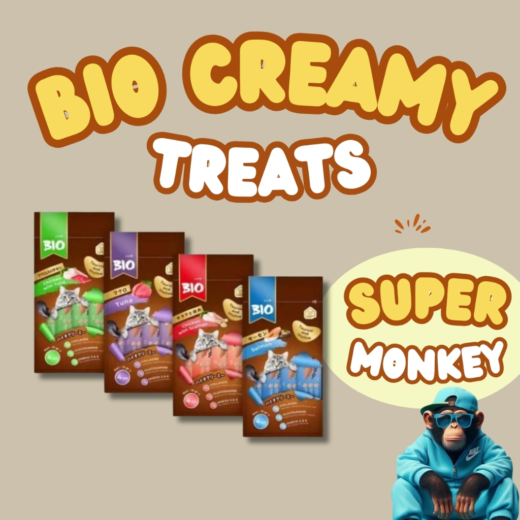 PROMO: BIO CREAMY TREATS Baim Wong isi 4pcs setara Meo Creamy treats