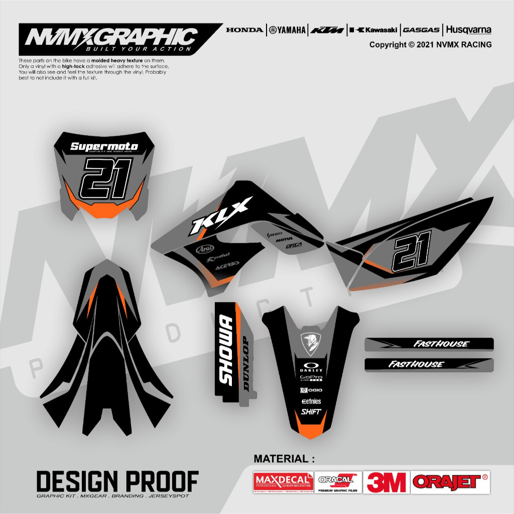 DECAL KLX OLD/DTRACKER/KLX BF/CUSTOM