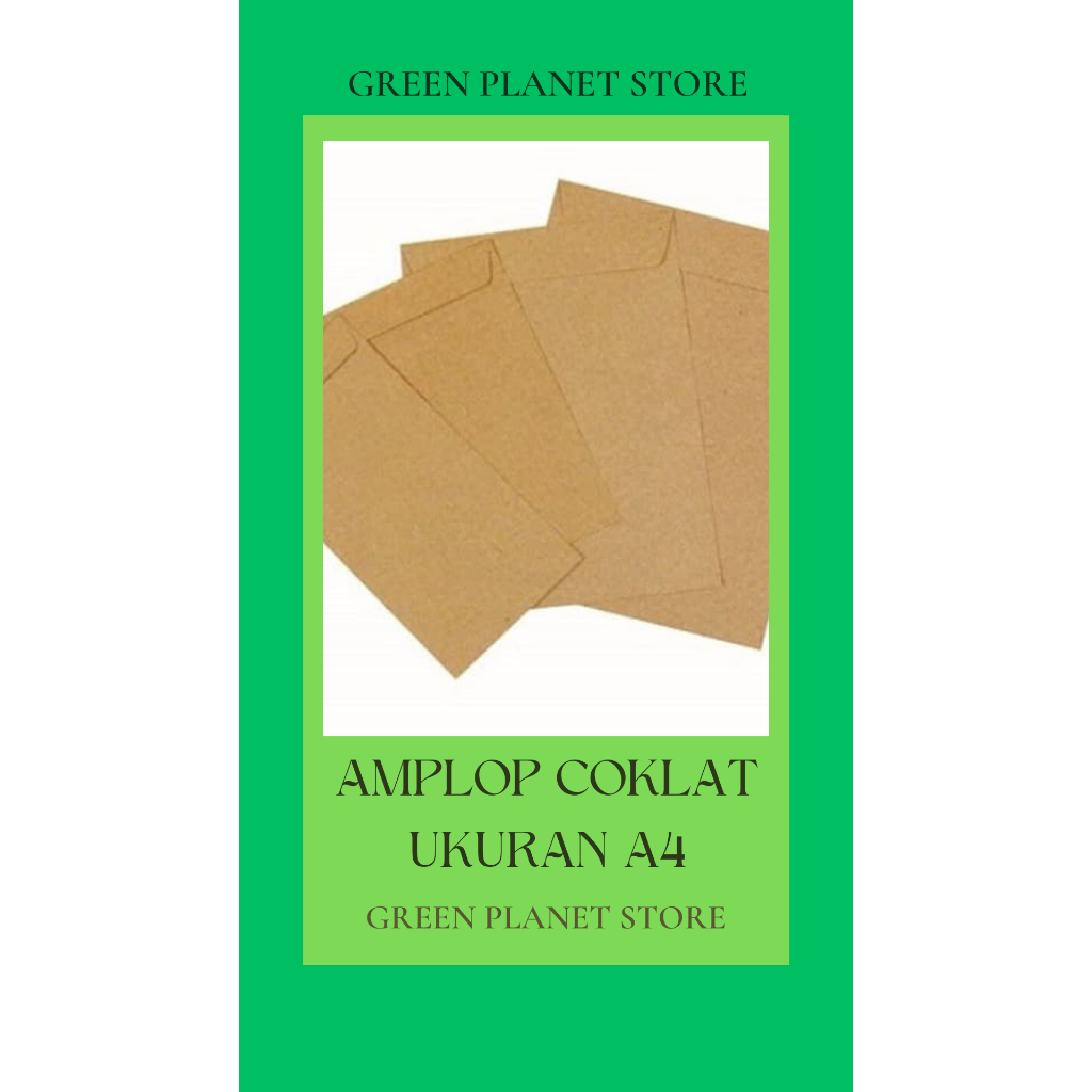 

Amplop Coklat Ukuran A4 ( Isi 100 lembar )