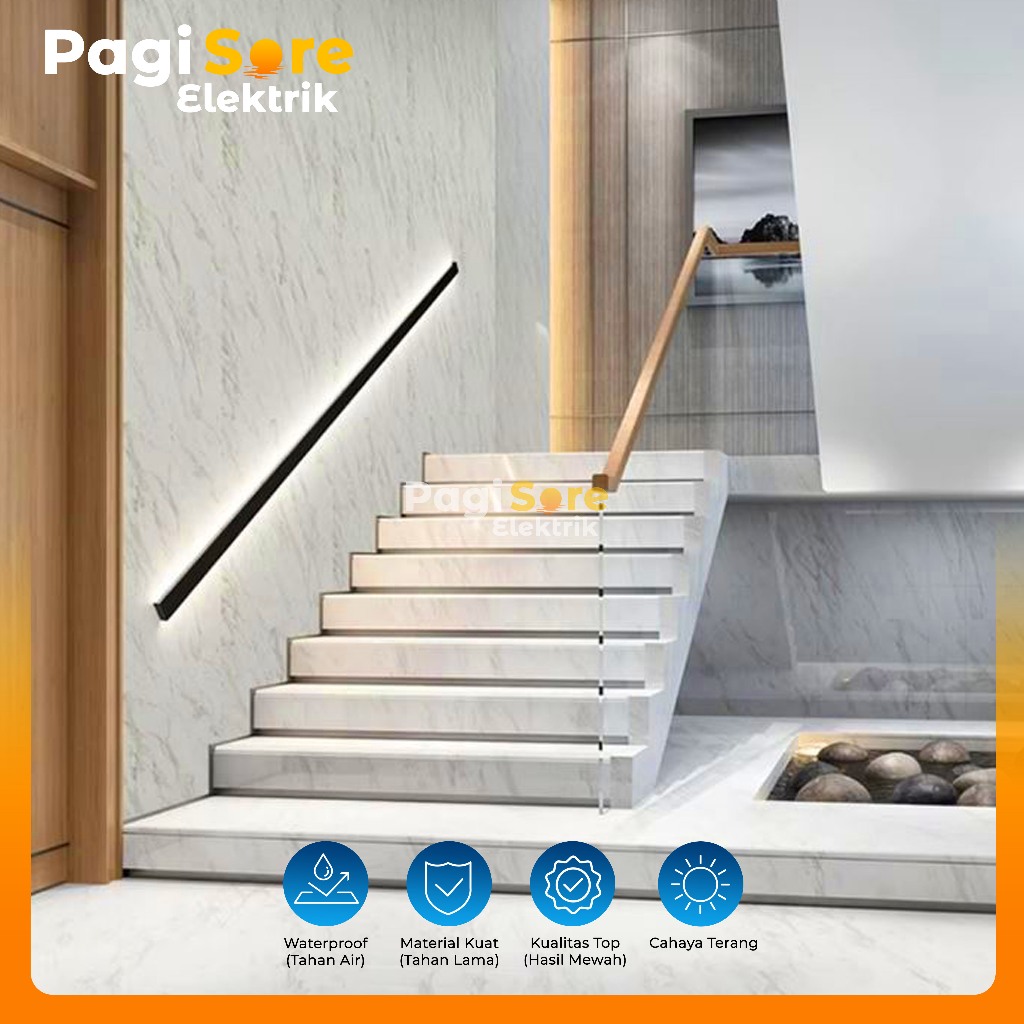 Lampu Tangga LED Step Light Panjang Linear Lampu Hias Dinding