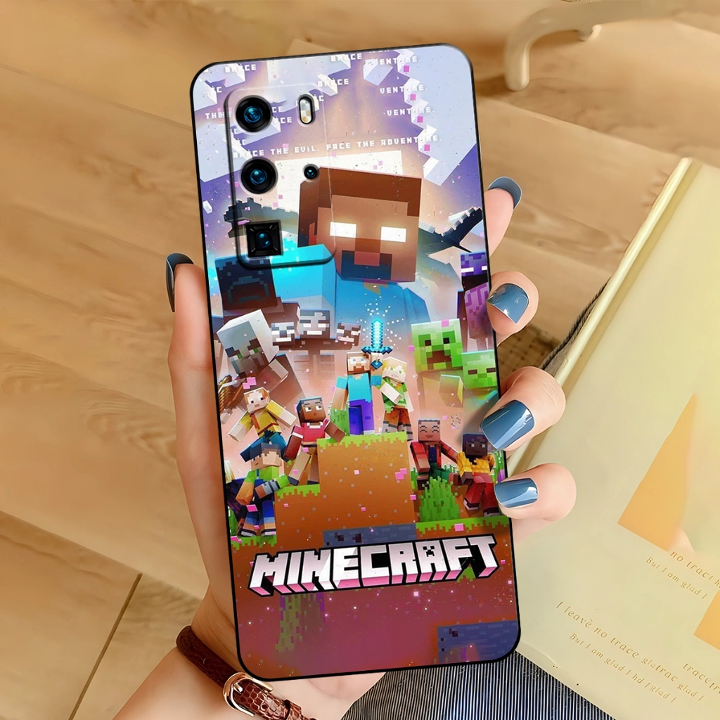 Case HP Huawei P40 / Huawei P40 Pro Terbaru Softcase Fashion Motif Minicra Case Anti Slip Pelindung 