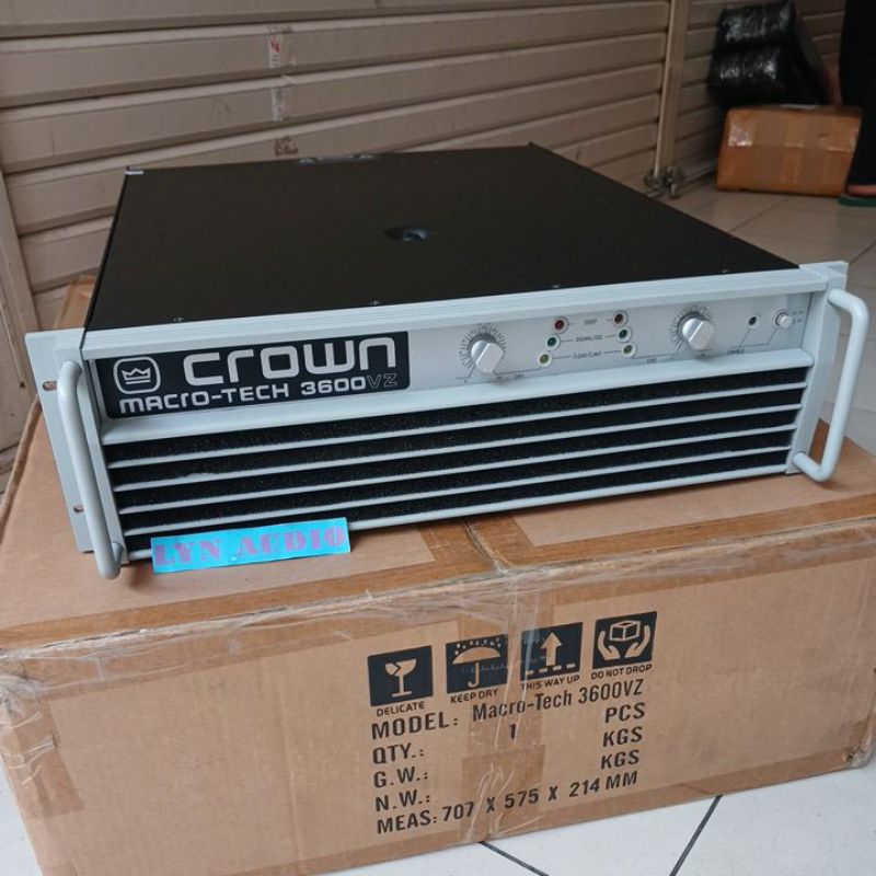 Power Amplifier macrotech 3600vz crown 3600 VZ 