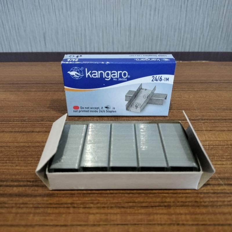 

Isi Stapler / Staples merk Kangaro No. 24/6 (per 1 kotak kecil)