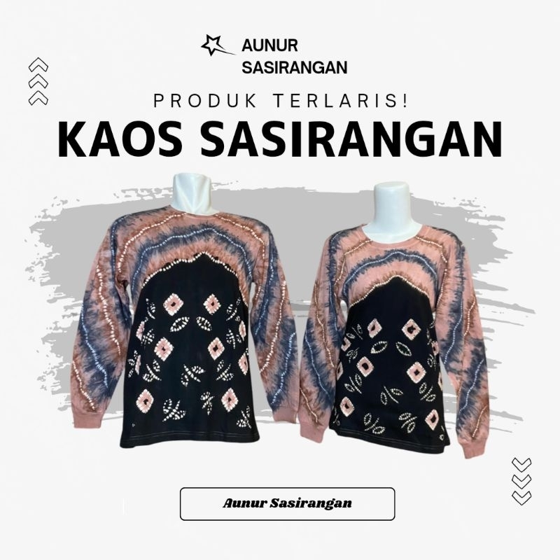 KAOS SASIRANGAN Lengan Panjang COTTON COMBED Pria & Wanita
