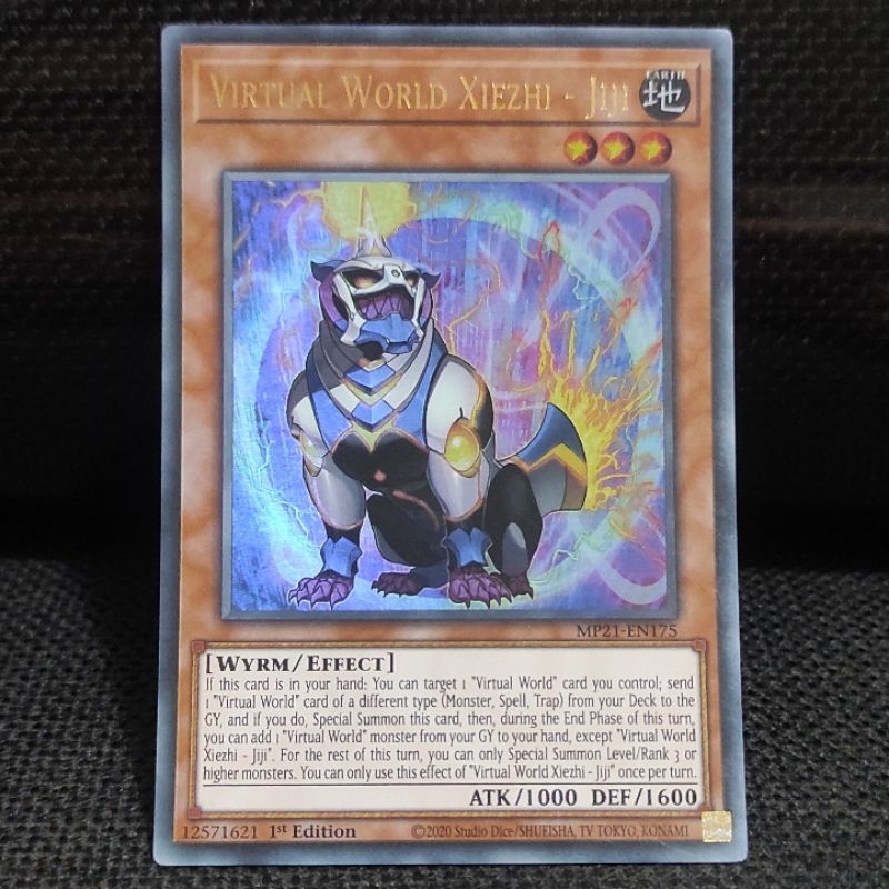 Kartu Yugioh TCG Virtual World Xiezhi Jiji Ultra Rare UR ORI MP21 NM