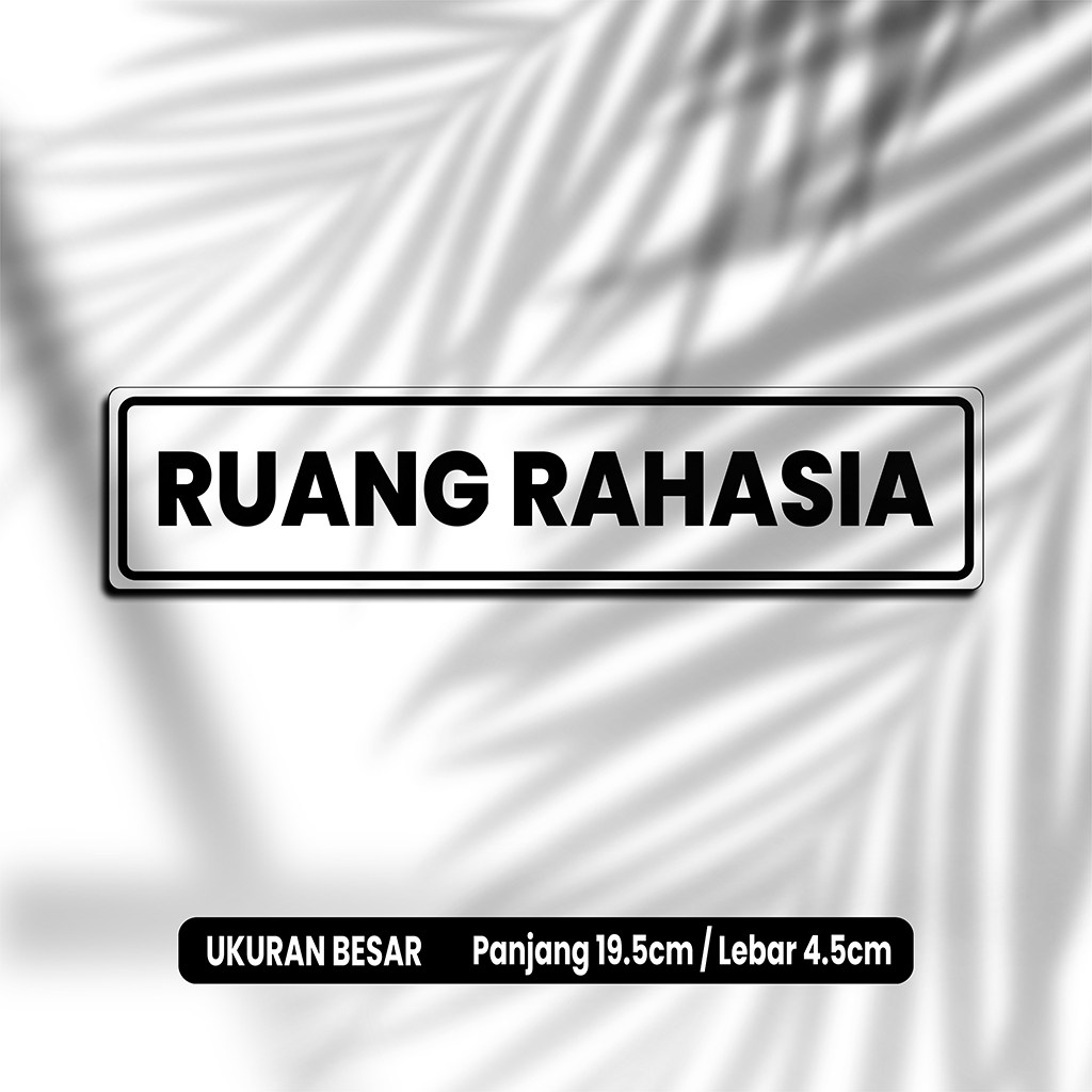 

RUANG RAHASIA - STIKER VINYL ANTI AIR - STIKER DINDING AESTHETIC