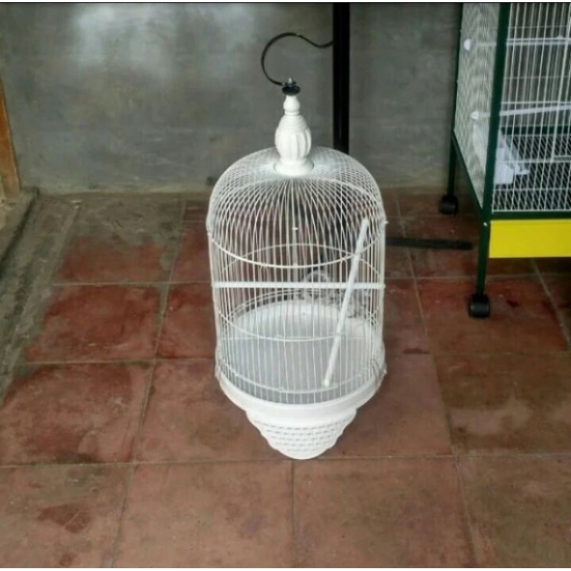 Kandang burung besi bulat import utk burung kenari gelatik dll