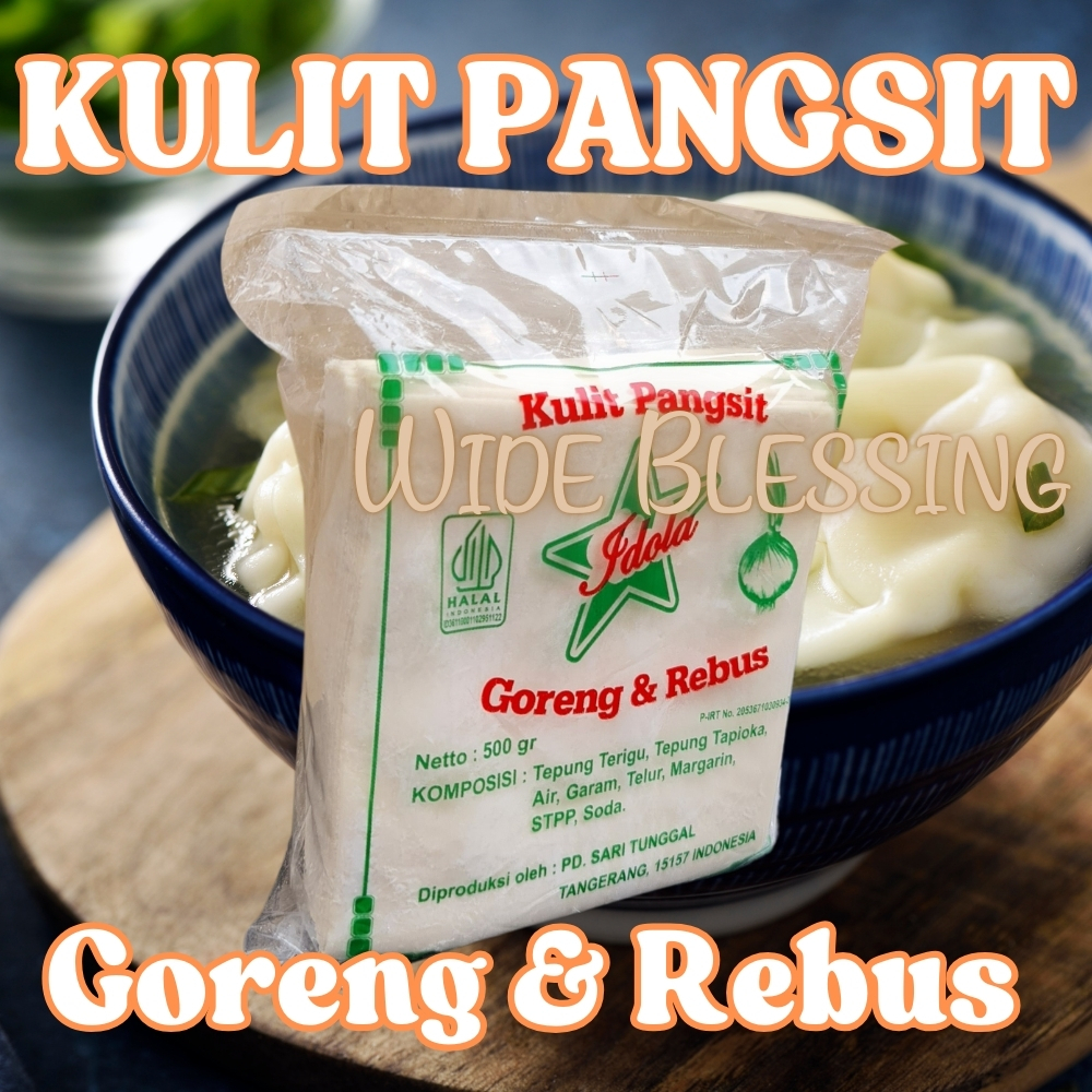

Kulit Pangsit IDOLA 500 Gram / Rebus & Goreng / 500 Gr