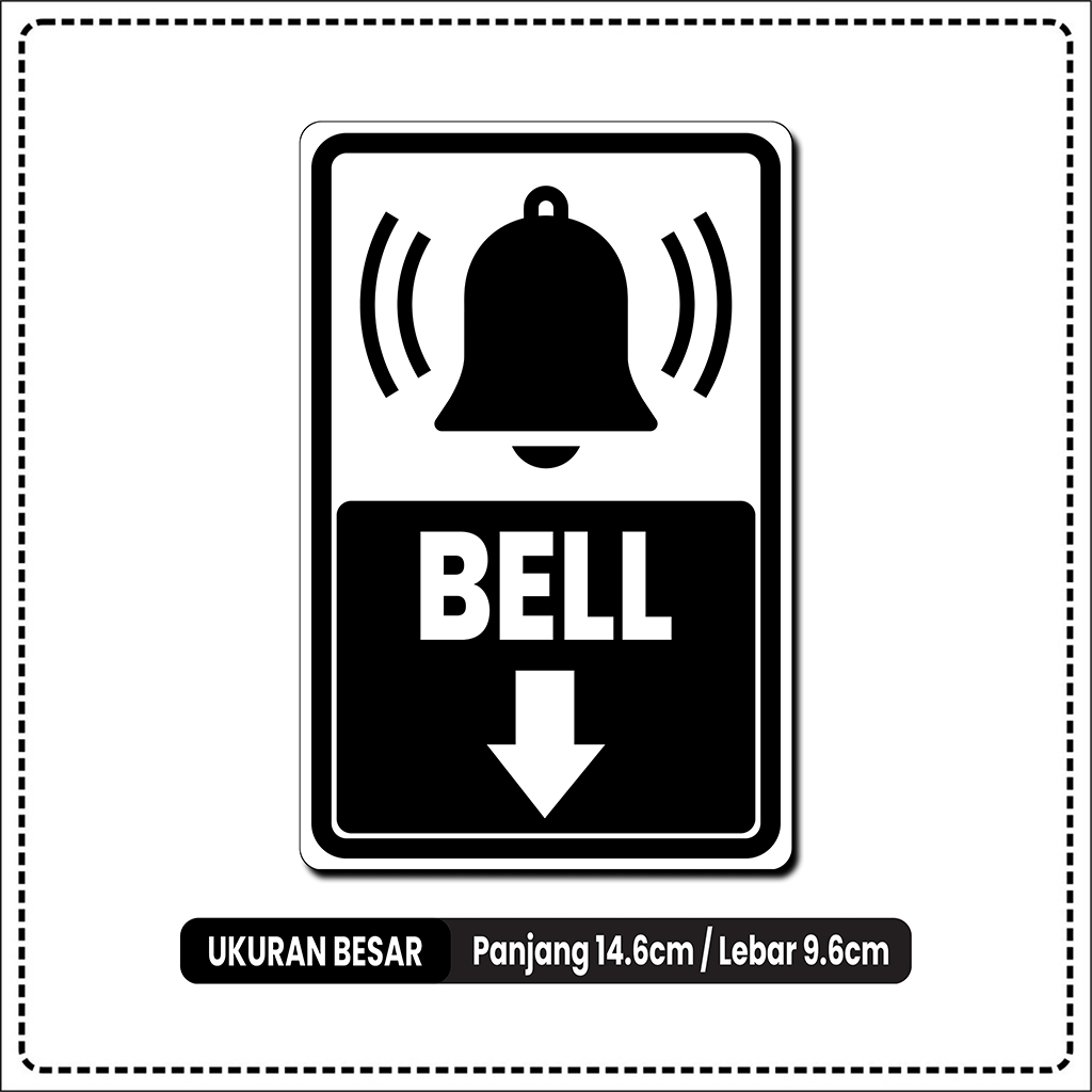 

STIKER TEKAN BELL BAHAN VINYL ANTI AIR